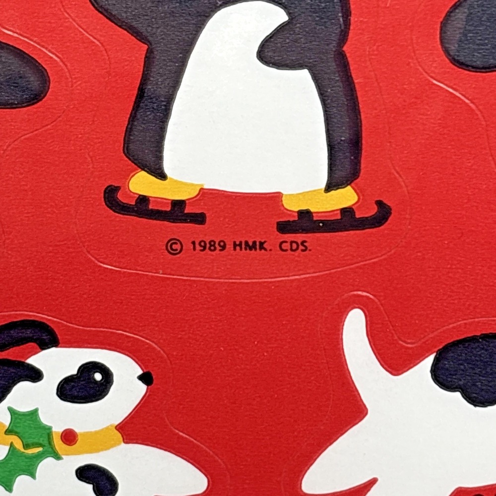 80s Vintage Hallmark Ambassador Stickers Animals Jungle Christmas 8 Sheets NOS - Picture 3 of 6